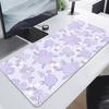 Cute Bunny Mouse Pad Purple Flower Large Gamer Mousepad Keyboard Mat XXXL Mouse Mats Kawaii Rubber Desk Pad Xcm Desk Rugs
