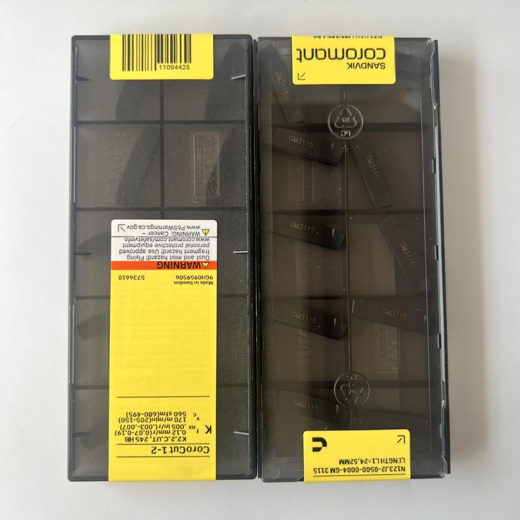 SANDVIK / N123J2-0500-0004-GM 3115 / Original Swedish hard alloy blade 10 Pcs