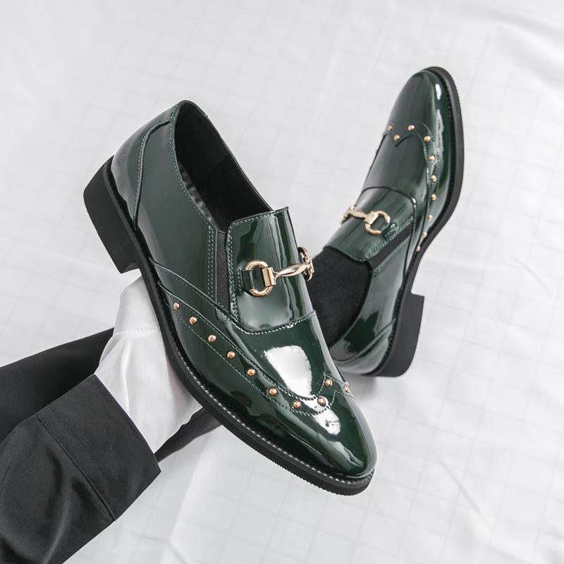 Fashion New Men Fashionable Loafers Men Comfortable Breathable High-end Leather Shoes for Busines Office Use Gentlemen Shoes Sizes 38-46