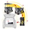 TMZ Carry Wagon Freestanding Storage Compact Load Capacity 120kg Convergence Type 130L Large Capacity Folding Outdoor Wagon Carry Cart Camping Cart