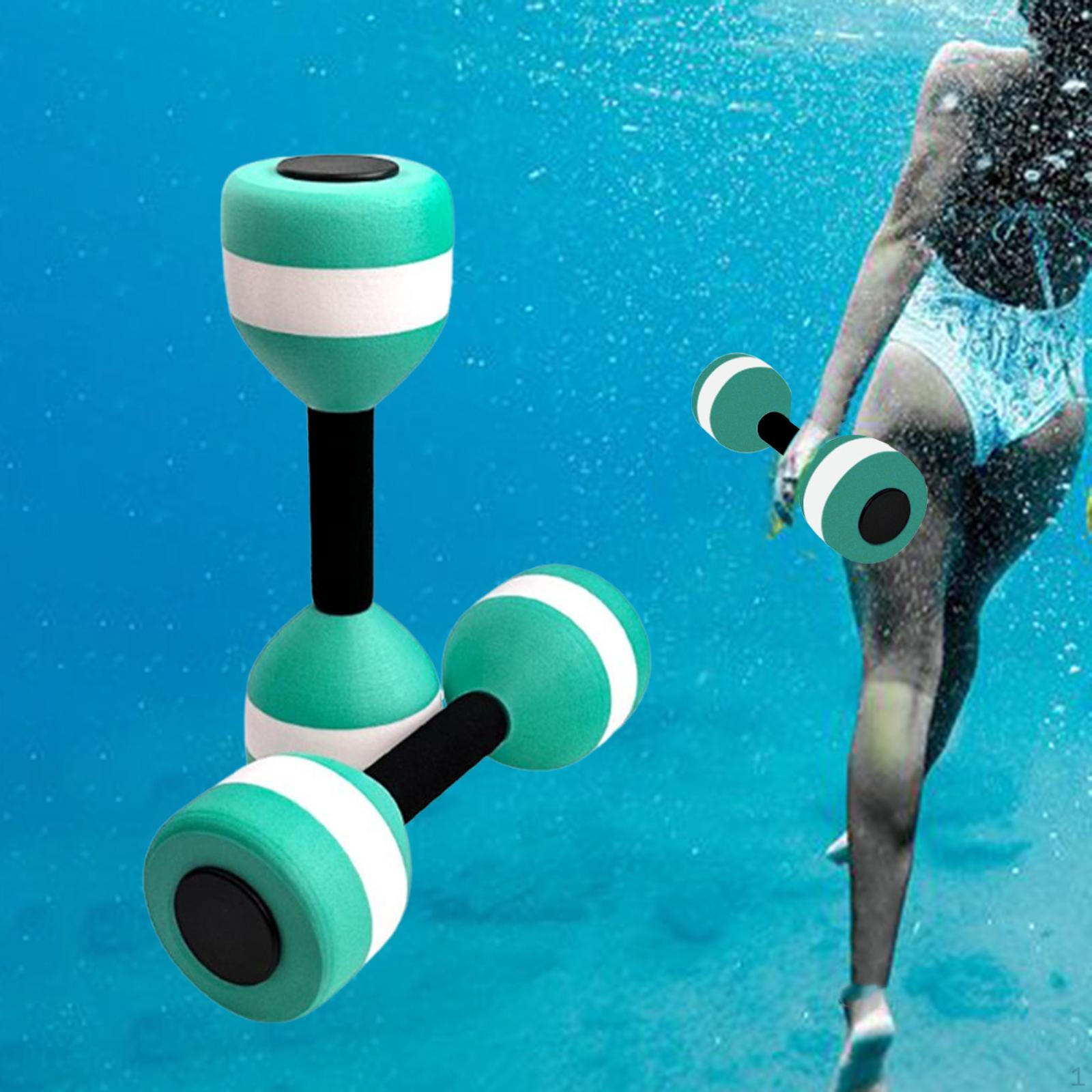 

2 Аквагантели для упражнений, Легкие и удобные для захвата, Бассейн, Поясница Deep Green