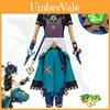 Atemberaubendes Genshin Impact Klee Cosplay Kostüm für Frauen mit Accessoires und Perücke