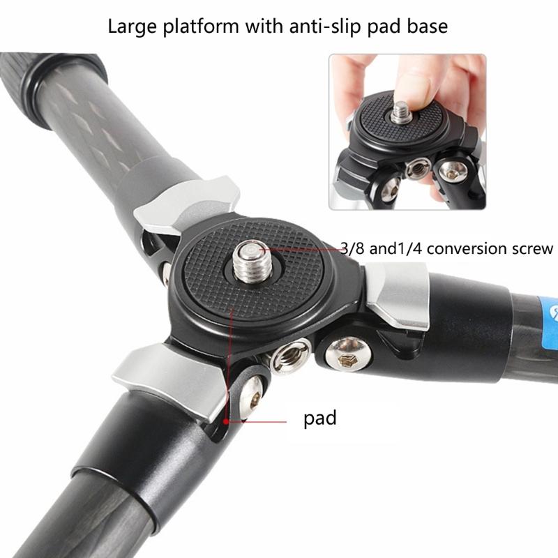 Portable Carbon Fiber Tripods with Ball Head for Camera Photography for Travel and Outdoor Use Providing High Stability