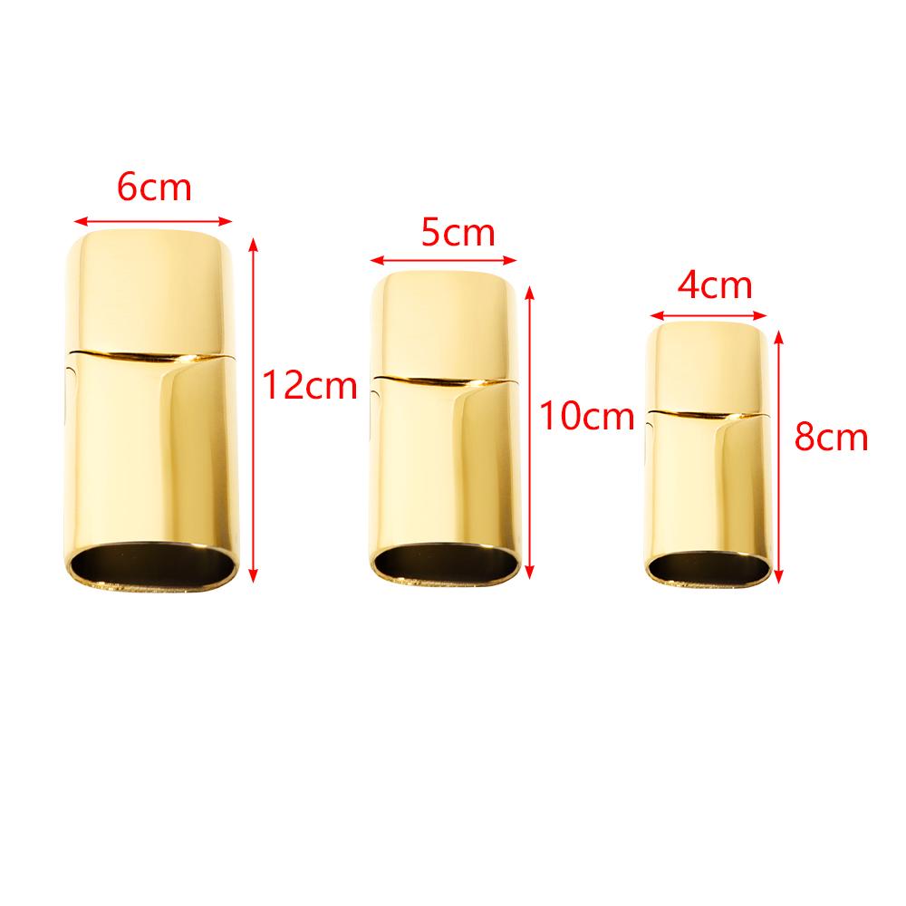 1PC High Quality Stainless Steel Magnetic Clasps for Jewelry Making Clasps End Caps Magnet Lace Buckle DIY Leather Bracelet