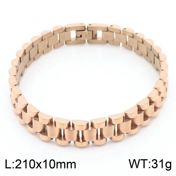Kalen 9/10/15mm Golden Watch Strap Stainless Steel Bracelet For Men Women High Polished Bangle Party Holiday Jewelry Gifts