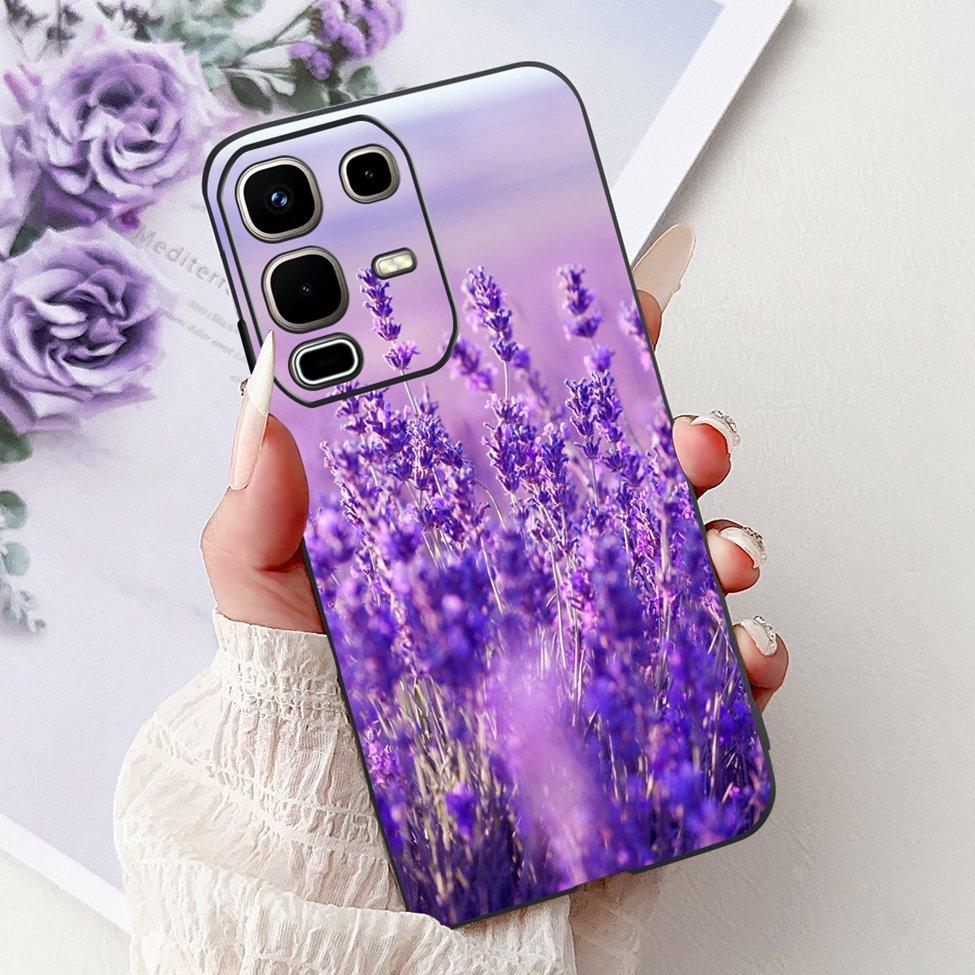 Per Infinix Note 50s X6870 Cover Posteriore Per Infinix Note 50s 5G Custodia Silicone Moda Lusso Fiori Gatto Carino Dipinto Divertente Paraurti