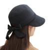 Autumn and Winter Hat Women's Big Brim Showing Face Small Bucket Hat Retro Versatile Yarmulke Hat Bow Basin Hat