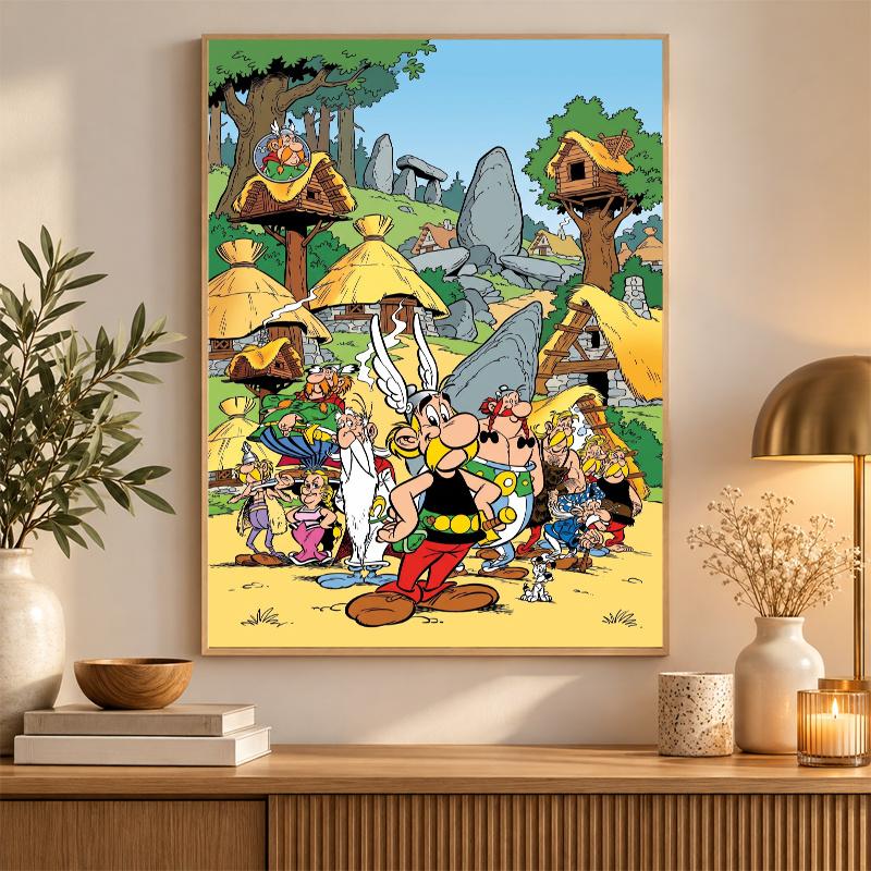 Asterix Diamond Painting Kit 5D Full Drill DIY Diamond Mosaic Wall Art Home Decor