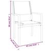 VidaXL Ensemble à manger de jardin 3 pcs noir textilène et acier 3200742