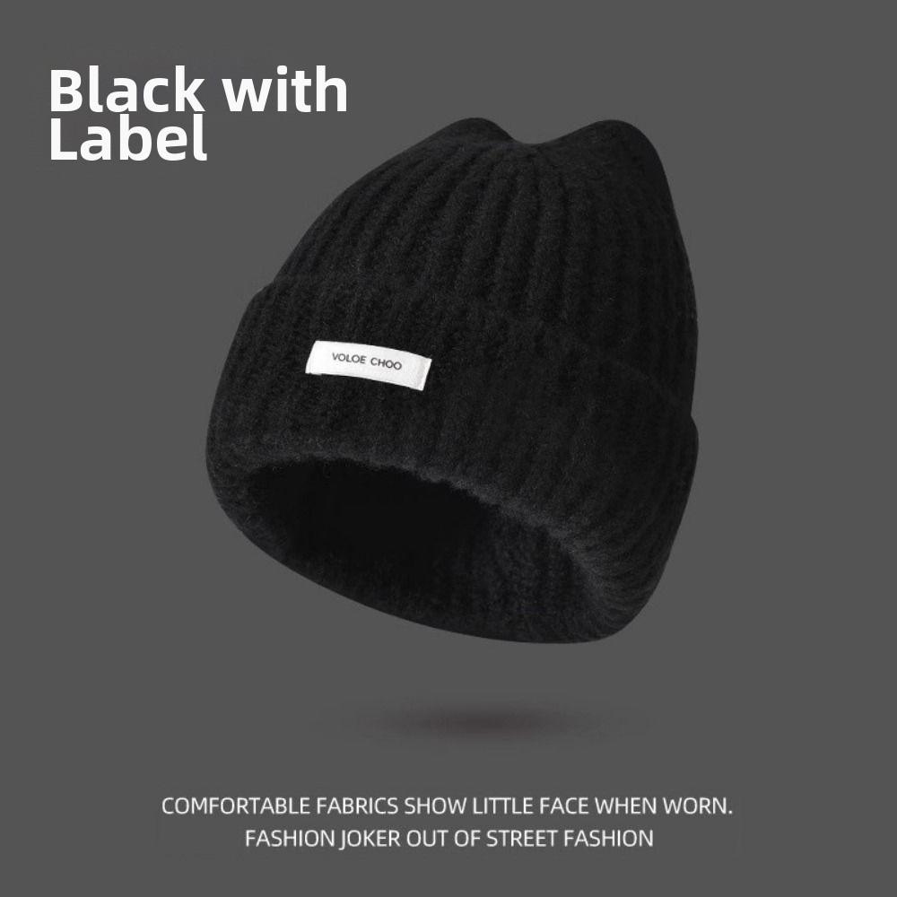 Keep Warm Winter Autumn Hats Solid Color Female Beanie Caps For Women/Men/Students