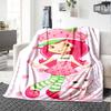 Strawberry Shortcake'S Cute Moment Blanket Soft Warm Cozy Throw  Blanket for Office Chair Sofa Couch Office Bed Picnics Warmthful Decor Gifts Y2