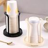 Paper Cup Dispenser Durable Space-Saving Inverted Mouthwash Cup Holder for Kitchen Bathroom Vanity Countertop