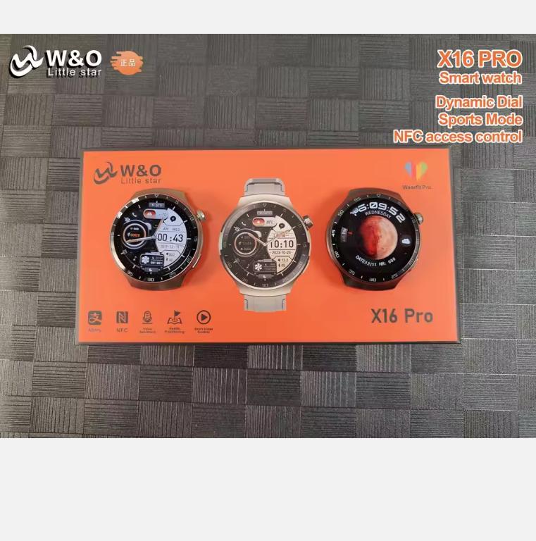 w&o X16 Pro Smart Watch Men 1.53 Inch HD Screen Wearfit Pro APP NFC TIKTOK Remote Control Bluetooth Calls NFC for Android IOS