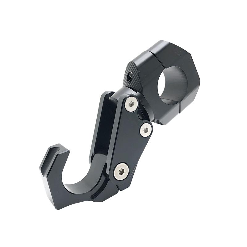 Motorcycle Handlebar Storage Hook Scooter Luggage Bag Hanger Helmet Claw Hook Moto Storage Bag Aluminum Holder For BMW For Honda чёрный
