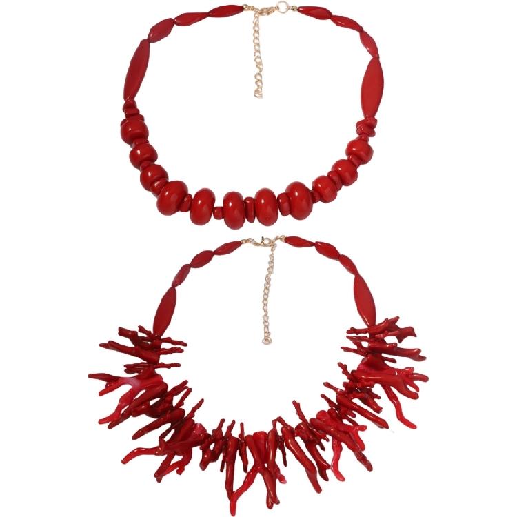 

Stylish Irregular Coral Necklace with Adjustable Length Chain Jewelry Accessory Comfort Fit for Everyday Elegant 1