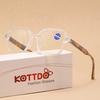 Oversized Frame Reading Glasses Anti Blue Light Presbyopia Transparent Women Reading Eyeglasses Hyperopia For Men +1.0 +1.5 +2.0