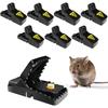 Rat Trap, Impact Traps, Pack Of 6 Mouse Traps, Test Winner, Reusable Mouse Traps, Plastic, Rat Traps, Mouse Traps For Home And Outdoors, Mouse Trap