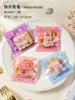 100Pcs/pack 10x10cm Plastic Cartoon Animal Self-Adhesive Cookie Snack Candy Snowflake Crispy Packaging Bags Birthday Party Gift