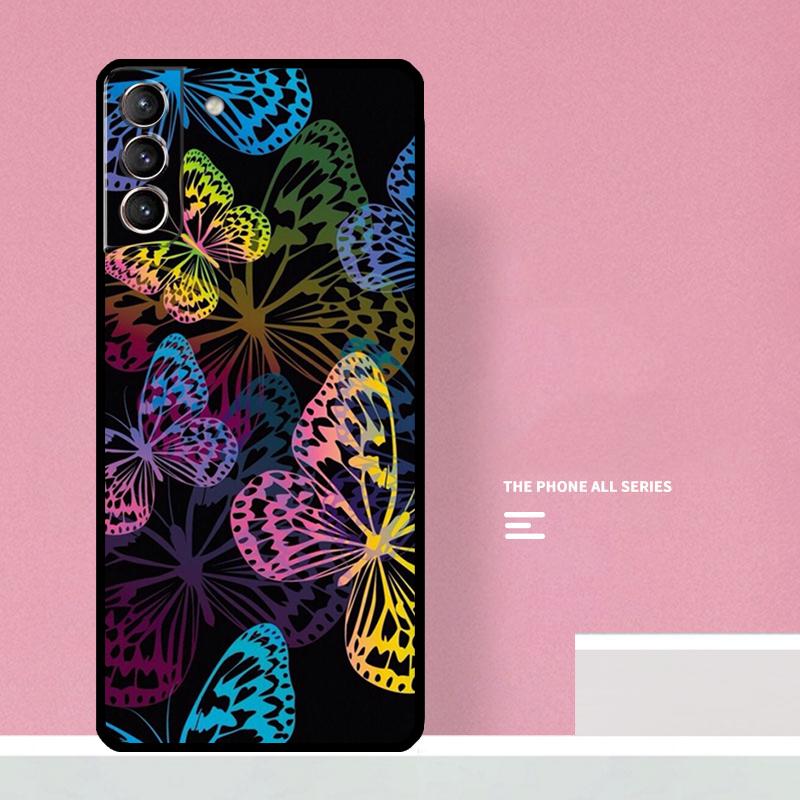 Luxury Butterfly Phone Case For Samsung Galaxy S25 S26 Ultra S20 S21 S22 S23 S24 Plus S10 S25 FE Cover Coque
