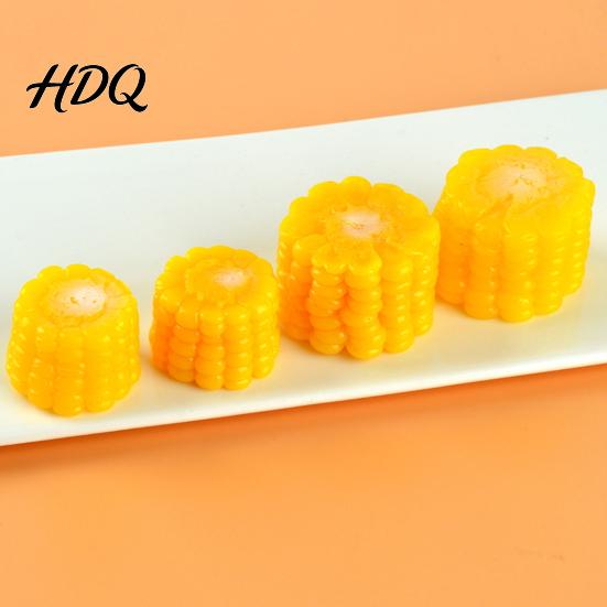 Realistic Kitchen Display 6Pcs Artificial Corn Slices Set Fake Props Decorative for Shelves Creative Vegetable Ornaments Farmhouse Home Decoration