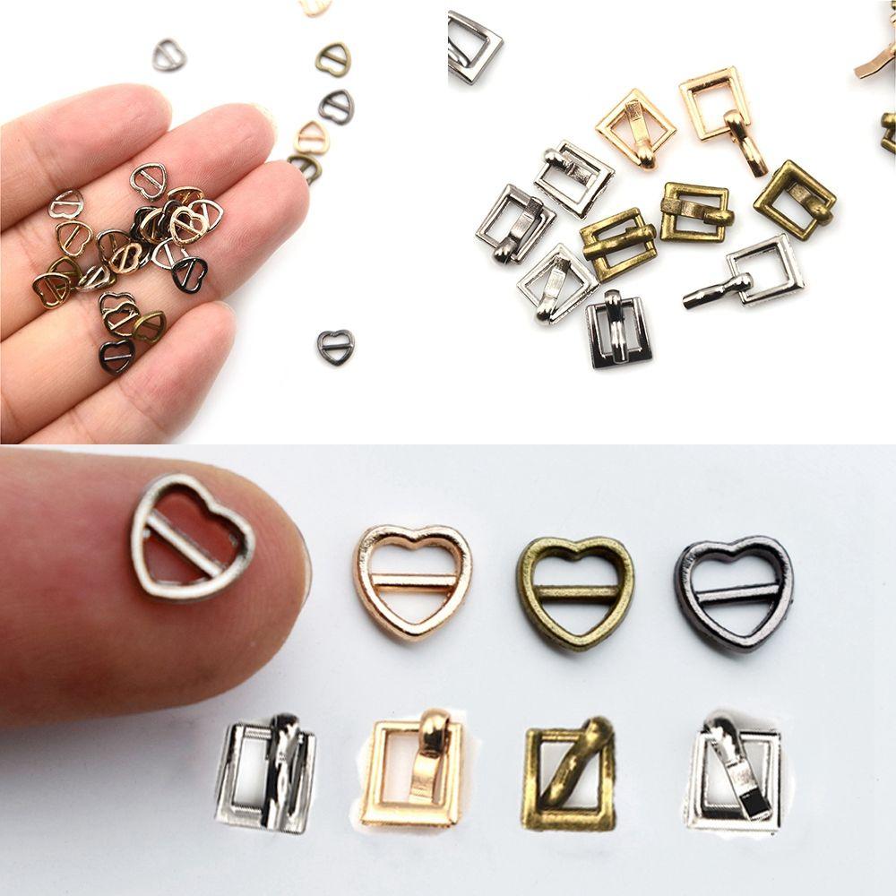 Girls Toys Mini Ultra-small Tri-glide Buckle Belt Buttons Diy Dolls Buckles Doll Bags Accessories