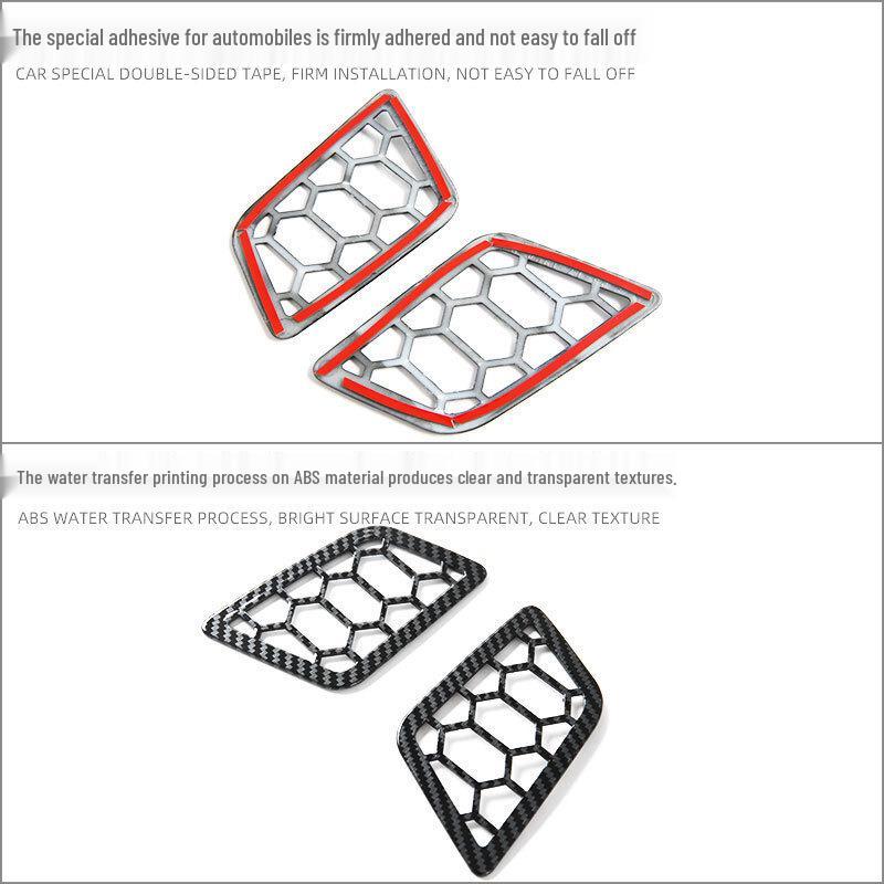 Carbon Fiber Dashboard Air Vent for 25 Mitsubishi Models, Including Xforce, Outlander, Sport