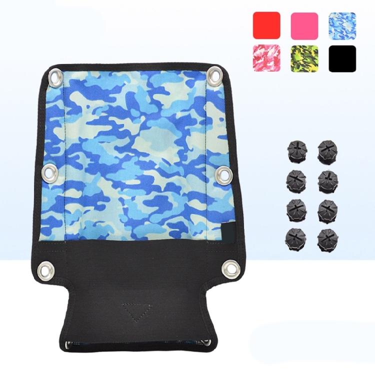 Heavy Duty Nylons Diving Harness Back Plate Pad for Scubas Diving with Elastics Pocket for Convenient Storage Small Item