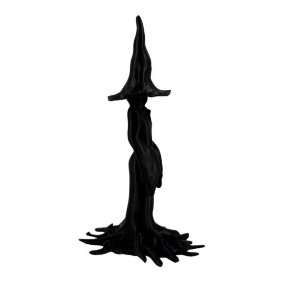 Halloween Enchanting Witch Statue 3D Printed Tree Root Black Witch