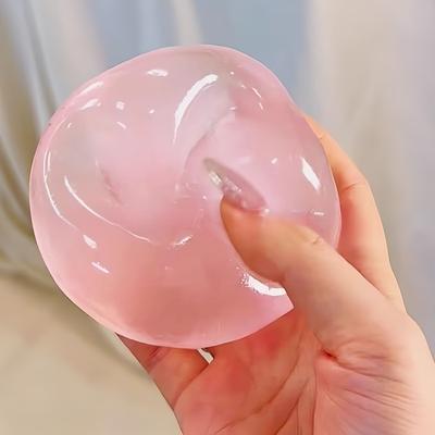 צעצועי סקווישי מלטוז ורודים מוצ'י צעצוע חושי נגד לחץ צעצוע פידג'ט מלטוז שקוף מדומה רך צעצוע דקומפרסיה עם החזרה איטית