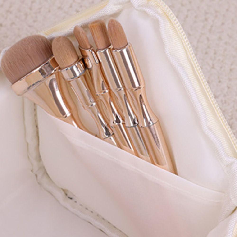 Cartoon Cosmetic Bag Butterfly Cherry Makeup Brush Case House Shape Storage Bag  Wash Face