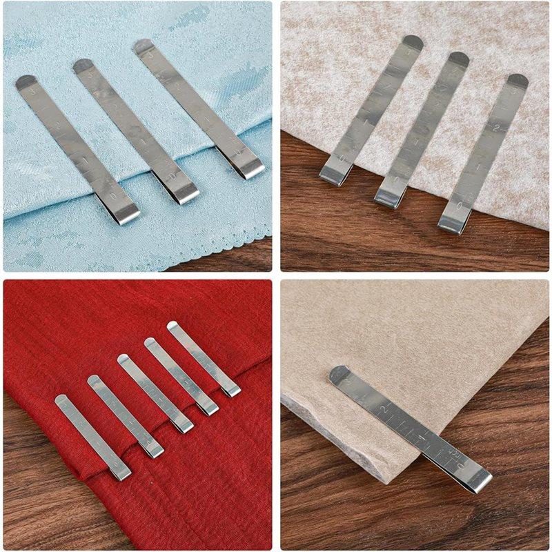 A60zhemming Sewing Clips(20PCS) For Fabric And Quilting, For Fabric Clips For Binding, Quilting Clips With Inch Scale Includedma