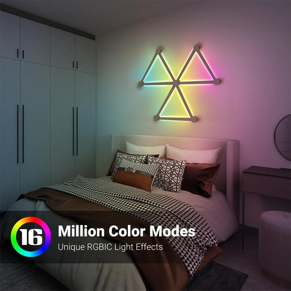 RGB IC Strip Wall Lamp Atmosphere Night Light APP Music Party TV Backlight Bedroom Game Room Decor Smart LED Night Light