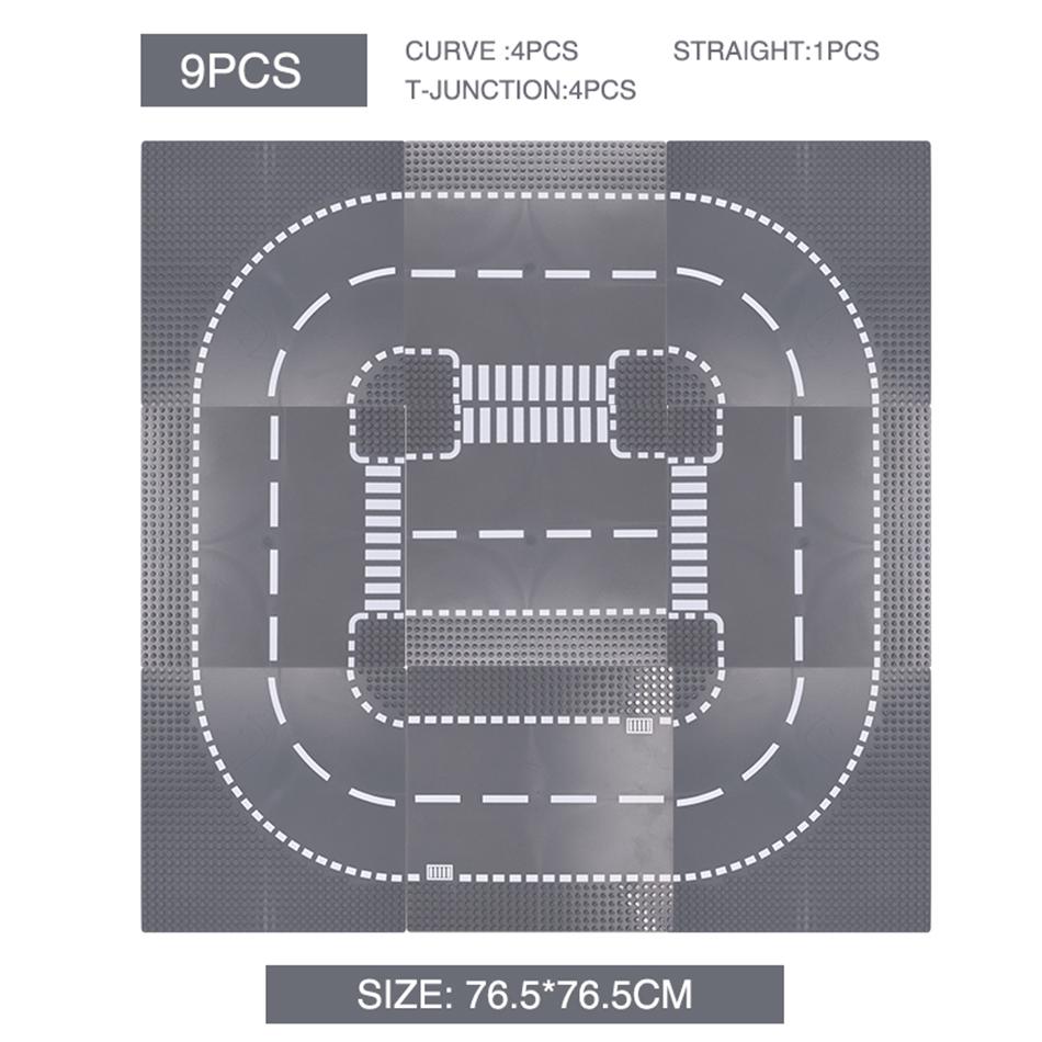 Non-Toxic Classic Building Blocks Base Plate City Street View Traffic Road Figures Construction Toys Bricks Plastic Parts Base Plate Gifts