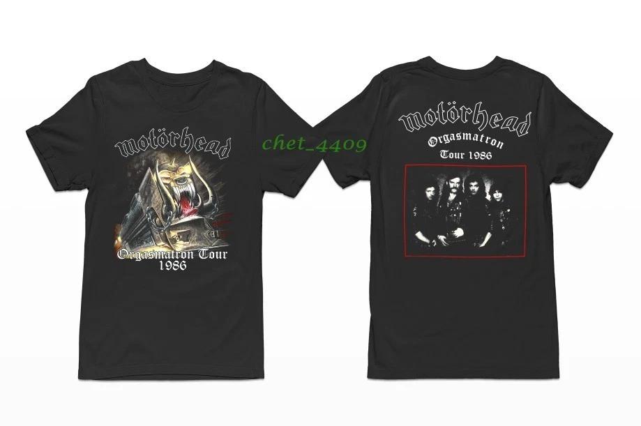 Vintage 1986 MOTORHEAD Orgasmatron Tour Black 2 Sided T-Shirt L