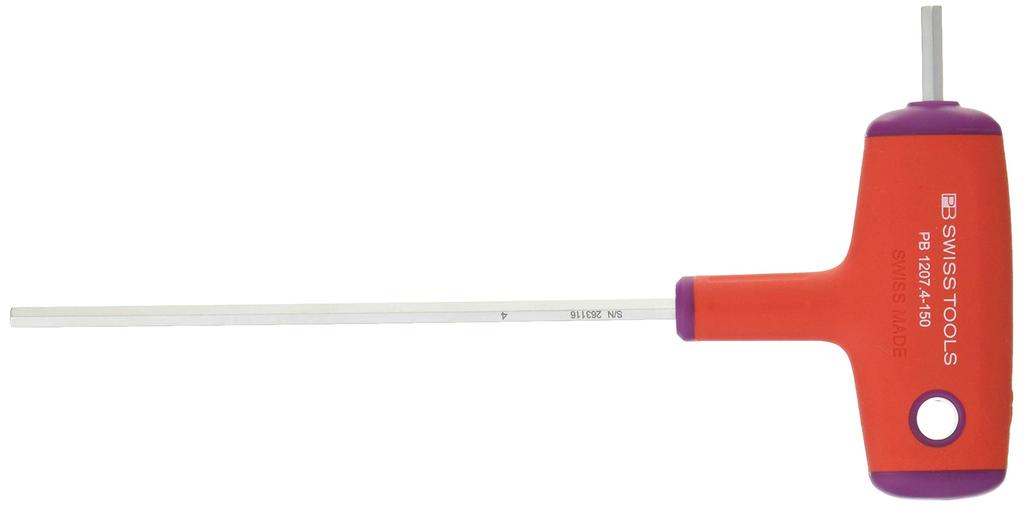 PB SWISS TOOLS Cross Handle Long Hex Wrench 1207-4-150