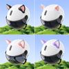 2pcs/set Motorcycle Helmet Cat Ears Cute Electric Car Motocross Stickers Driving Styling Universal Helmet Decoration Accessories