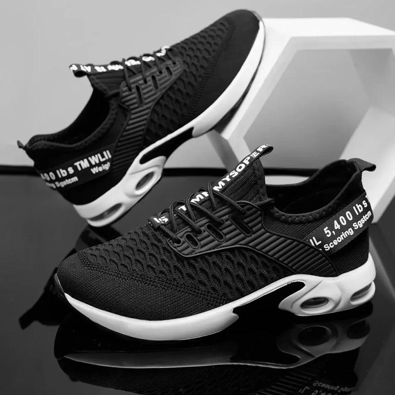 Fashion Men Comfortable Sneakers Lightweight Running Shoes Outdoor Men Athletic Shoe Outdoor Man Slip-on Gym Sneakers Botas Para Hombre