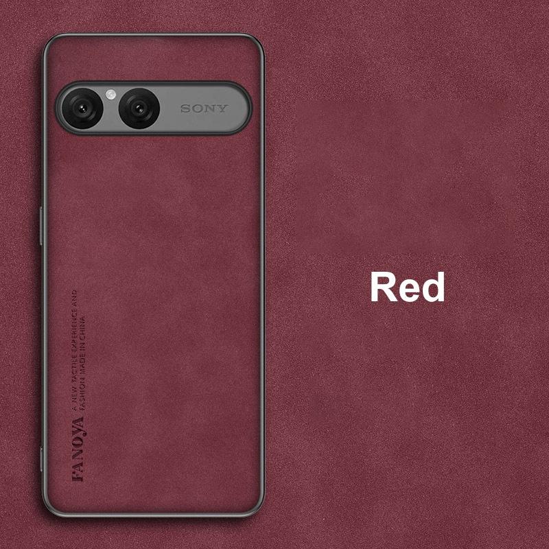 

Для Sony Xperia 10 VII 10VII Чехол Роскошный Чехол из ПУ кожи для телефона Для Sony Xperia10 VII Задняя крышка Силиконовая Противоударная защита For Xperia 10 VII красный
