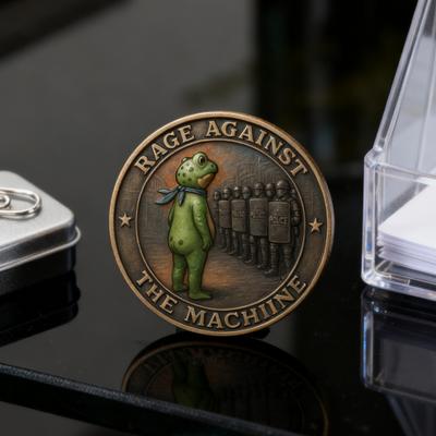 Yousheng Portland Rana Moneta Rana Vintage Moneta Resistenza Commemorativa Moneta Sfida Ispiratrice da Collezione Regalo per Ispirazione Supporto Spiriti Liberi