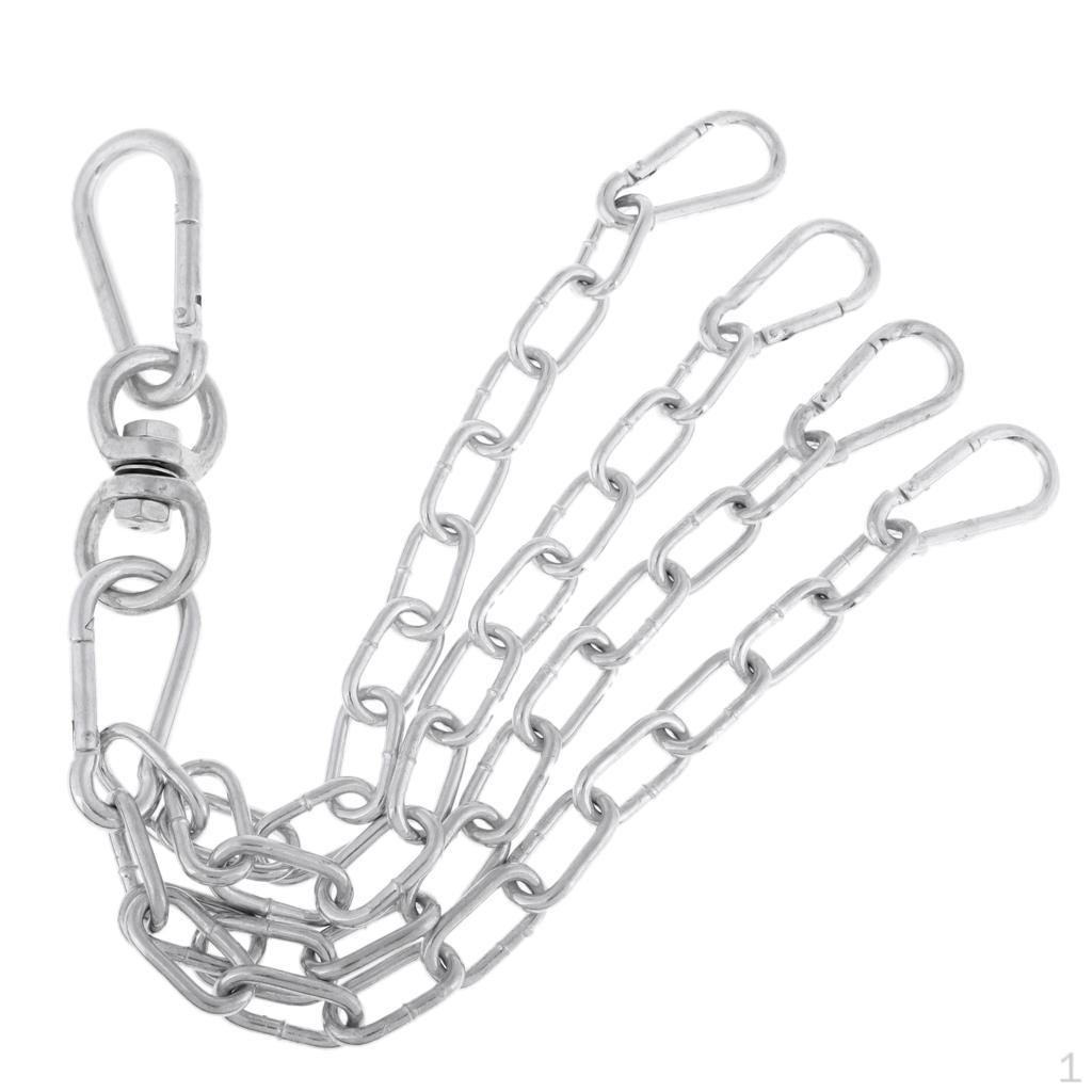 Heavy Duty Boxing Punch Bag 4 Strand Hanging Chains W/ Swivel MMA