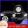 Valve Stems Caps Car Sticker For VW Volkswagen Jetta MK5 Golf 4D LED For Volkswagen VW Logo Lamp Front Label Rear Label Applies