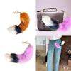 Faux Furs Foxes Tail Keychain Furry Furs Foxes Tail Keyring Handbag Hangings Charm Pendant Foxes Costumes Gift for Women