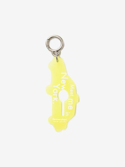 

foreverybari Taxi Pouch Bag Holder Keyring (Yellow) Free