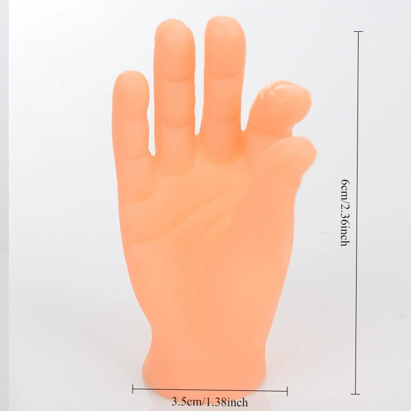 6pcs/set Mini Hands Model Tiny Hands Cat Massage Tool Funny Gloves Finger Gloves Little Finger Cat Toy Pet Interactive Toys