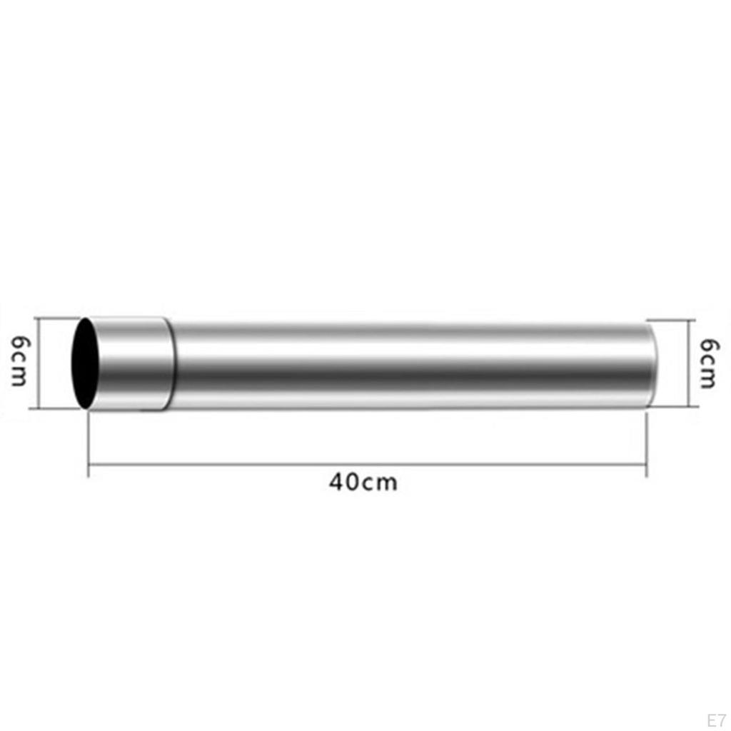 Dia 2.36 Inch Flue Extension Tube Chimney Pipe Fire Place Stove for Hiking Camping Tent