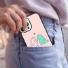 Dinosaur Couple Cat Pinch Face Phone Case For iPhone 17 Air 15 16e 14 13 Pro Max Coque 12 11 Pro Max PLUS Cover