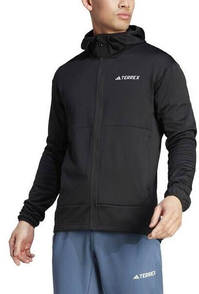 Jacket Adidas TERREX Xperior Light Fleece Hooded Jacket Men Black
