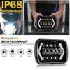 7 Inch LED Headlight with Arrow Turn Signals High Low Beam Offroad Driving Light Daytime Running Lamp