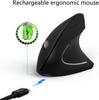 BeWishes Ergonomic Mouse, High-Precision Vertical Wireless Mouse, Rechargeable 2.4GHz Optical Vertical Mouse with 3 Adjustable DPI Settings