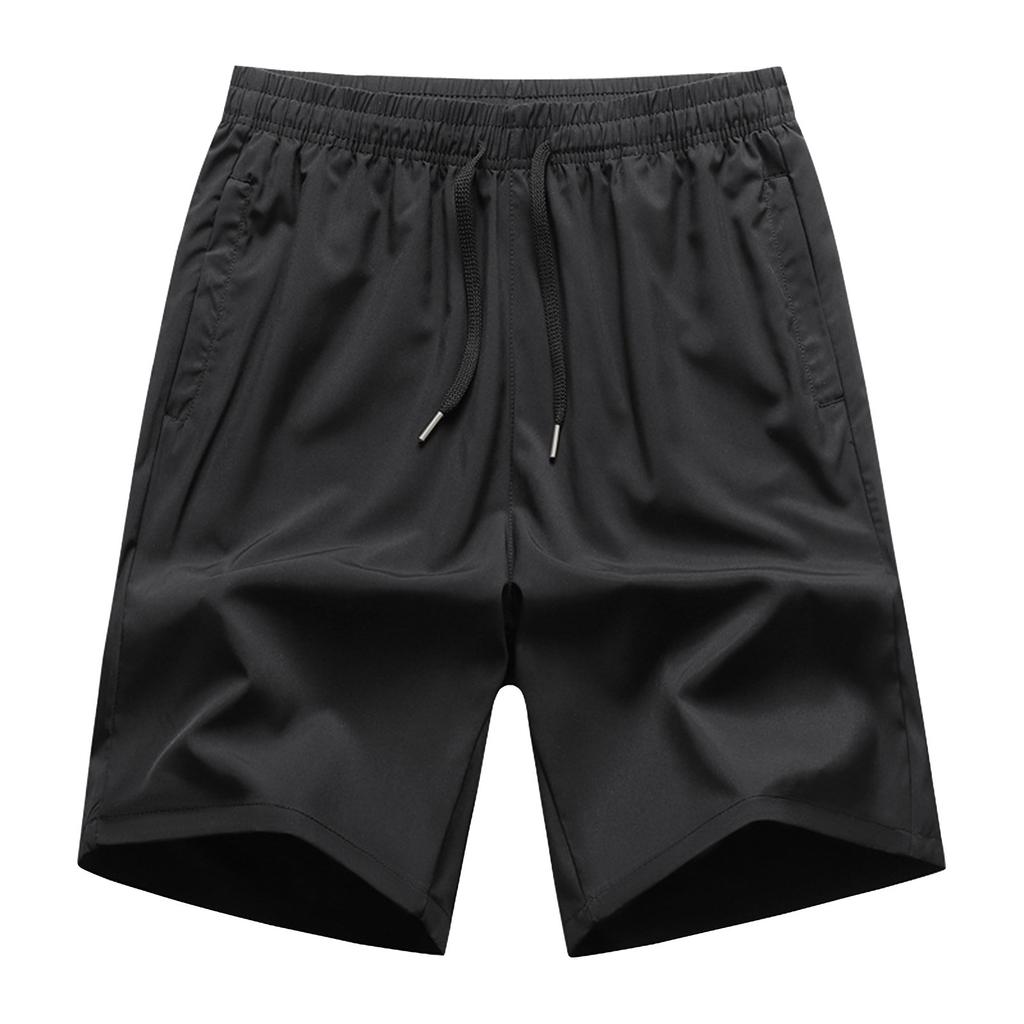 Summer New Men's Reflective Stripe Casual Shorts Youth Fashion Trend Outdoor Sports Straight Leg Pants